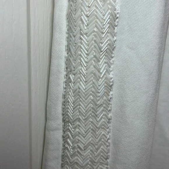 Polo Ralph Lauren White Joggers Preppy Beaded Size L - Picture 4 of 13
